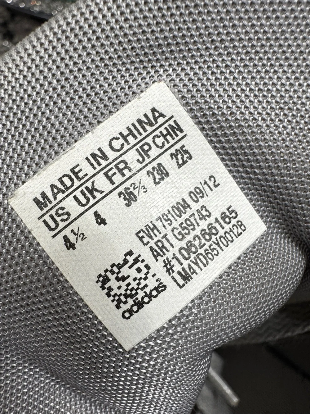 adidas Gray and White high Top Sneakers with Trefoil Logo EUC